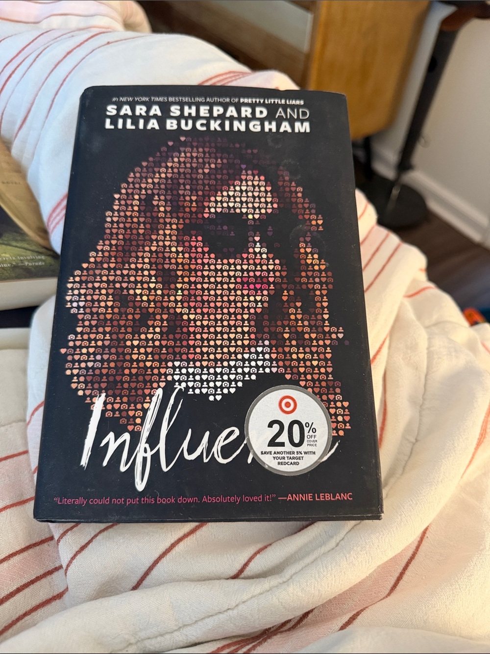 Influence by Sara Shepard & Lilia Buckingham - Black & Rose Gold Cover